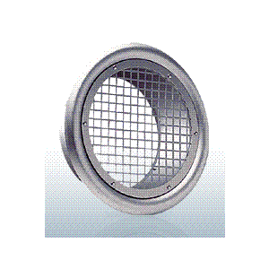 西邦工業【SE300】角パンチング型8□×PITCH10外壁用アルミ製換気口・フラットグリル〔HF〕