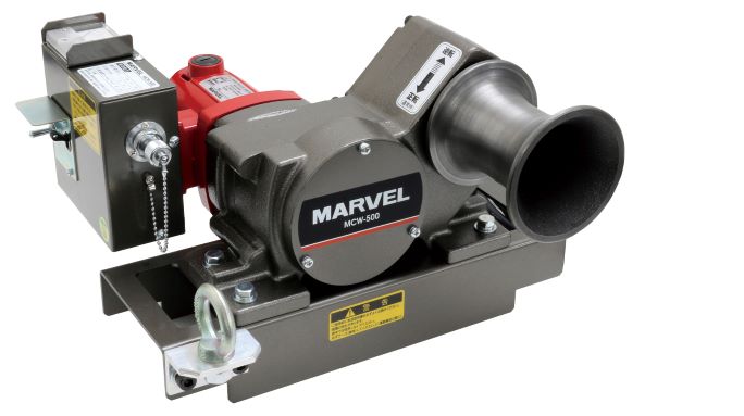 βマーベル/MARVEL 通線・入線工具【MCW-500】ケーブルミニウインチ フットスイッチ付 {R}