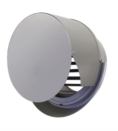 西邦工業 【SXU100YRMS】ガラリ型 ワイド水切り付 外壁用ステンレス製換気口 フラットフード〔HF〕