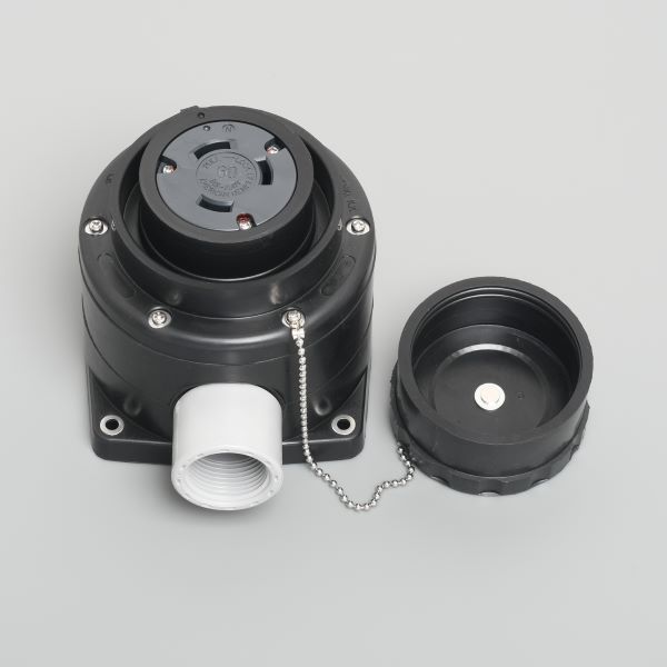 Яアメリカン電機 【3621RW】黒色 防水形露出コンセント 引掛形 60A 3P 250V