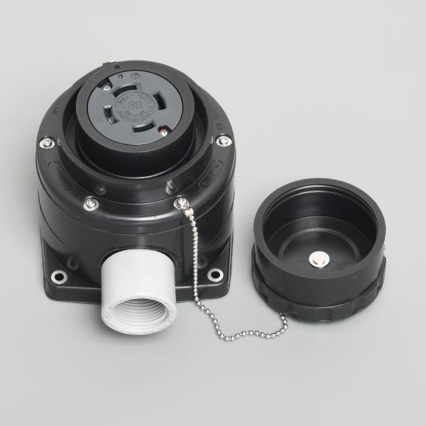 Яアメリカン電機 【4621RW】黒色 防水形露出コンセント 引掛形 60A 接地形3P 250V｜家電と住設のイークローバー