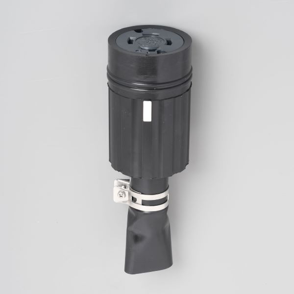 Яアメリカン電機 【4664RW】黒色 防水形コードコネクタボディ ゴムカバー 引掛形 60A 接地形3P 600V