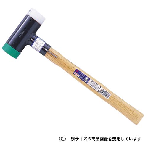 ∀オーエッチ製作 【os-50】ショックレスハンマー #3 緑＋白上端 脂・天然ゴム (4963360200045)