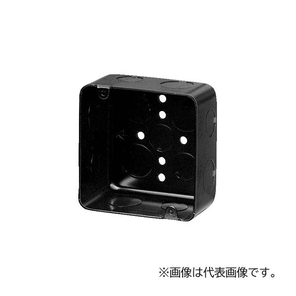未来工業 【OF-MB-4N(25個入)】鉄アウトレットボックス 中形四角(深型) 横ずっぽう伸す22・28(25・31)×4