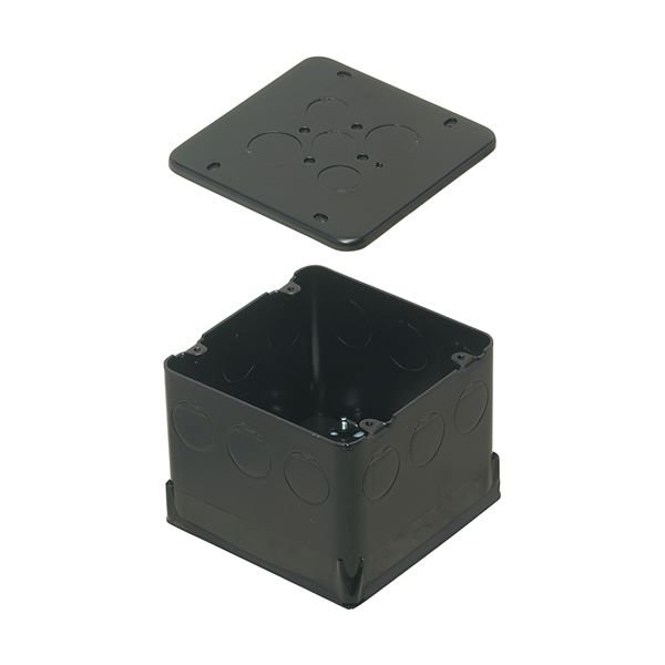 未来工業 【PA-4CBL9011P(10個入)】鉄製大形四角コンクリートボックス (塗代カバー・パッキン付) 丸型 PC用部材 受注生産｜家電と住設のイークローバー 13,957円