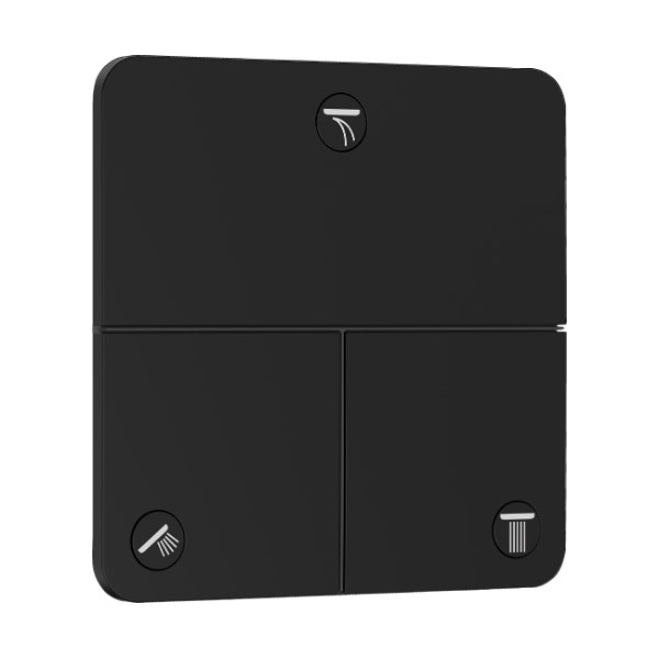 ハンスグローエ 【15587670】つや消し黒いこと シャワーセレクトコンフォートQ 弁膜 埋込式 3降車口うつり変わり用 (かざり付ける部)〔EI〕