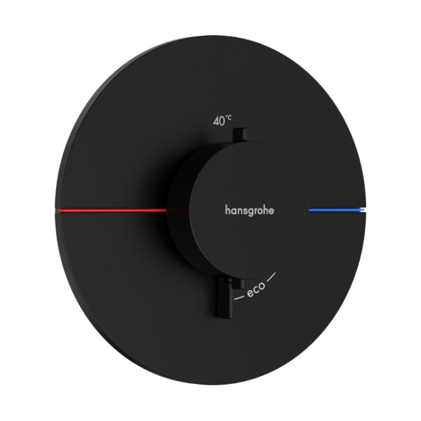 ハンスグローエ 【15559670】つや消し黒いこと シャワーセレクトコンフォートS シャワーサーモスタット 埋込式 (かざり付ける部)〔EI〕