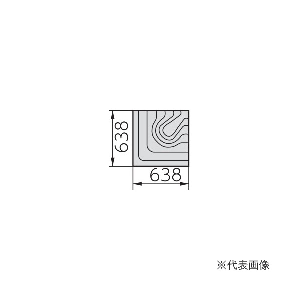 ●長府(旧サンポット) 温水暖房放熱器【JLP-15RC】床暖房パネル ジョイントレスゴムチップパネル JLP-15タイプ 廊下コーナー用〔FG〕