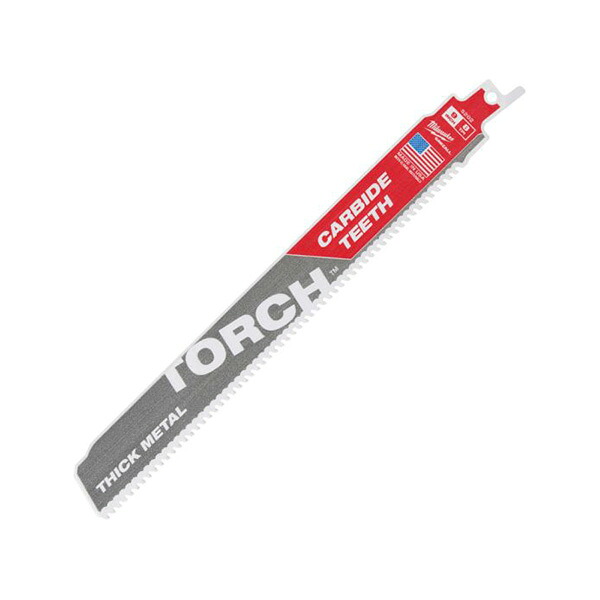 ▲●u.ミルウォーキー/Milwaukee 【48-00-5302】TORCH 金工用カーバイドレシプロソーブレード 8TPI 229mm (3本パック)