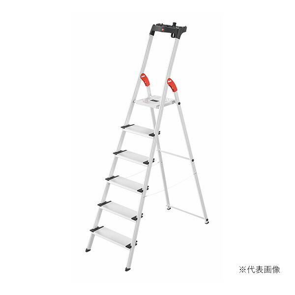 ●∂長谷川製作 【L80-5】上わく付き添い人脚立 L80 5段 天板高さ1.07m 全高1.68m