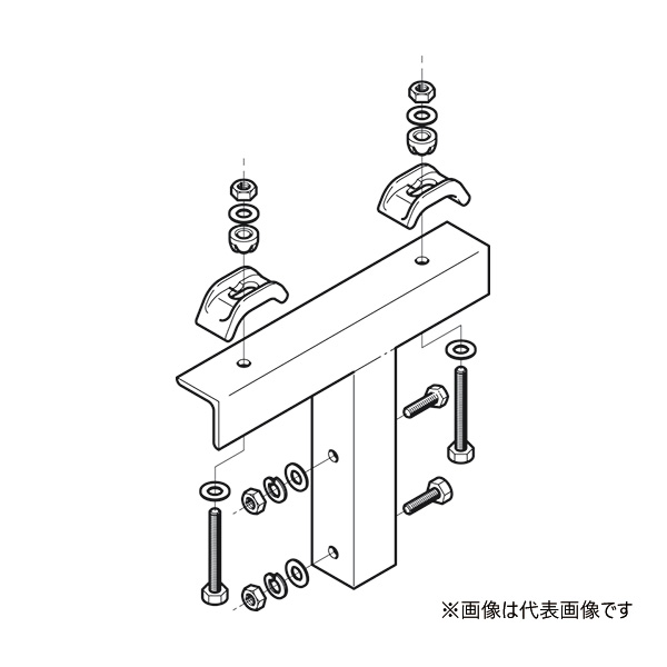 Яネグロス電工 【Z-75AGH30】組立アングル架台H鋼支持 溶融亜鉛めっき仕上げ 適合フランジ300 7,699円