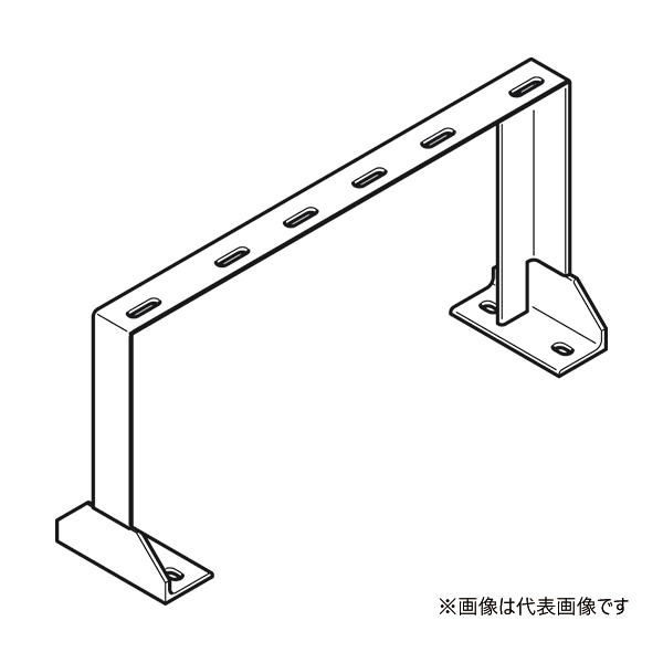 Яネグロス電工 【Z-AGYW6543】立上りラック用架台 溶融亜鉛めっき 2列 適合床開口寸法400・床固定用アンカーボルトM12