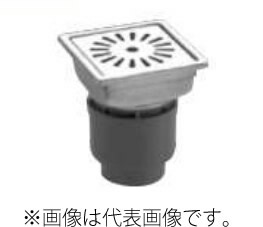 長谷川鋳工所 【SP-200】浴室用トラップ付排水溝ふた 浅型トラップ付 タイル200mm 長さ198mm×幅198mm 受注生産〔FA〕