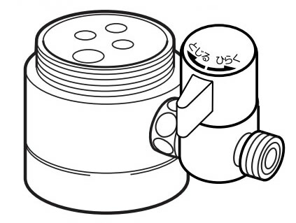 ナニワ製作所 【NSP-SL7】浄水器・食器洗い乾燥機用分岐水栓 シングル分岐 (旧品番 NSJ-SL7)〔▽〕