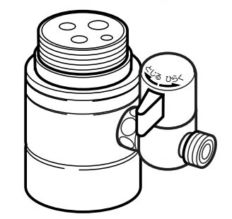 ナニワ製作所 【NSP-SMC7】浄水器・食器洗い乾燥機用分岐水栓 シングル分岐 (旧品番 NSJ-SMC7)〔▽〕｜家電と住設のイークローバー