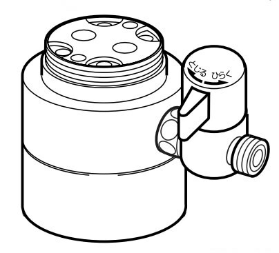 ナニワ製作所 【NSP-SKE7】浄水器・食器洗い乾燥機用分岐水栓 シングル分岐 (旧品番 NSJ-SKE7)〔▽〕