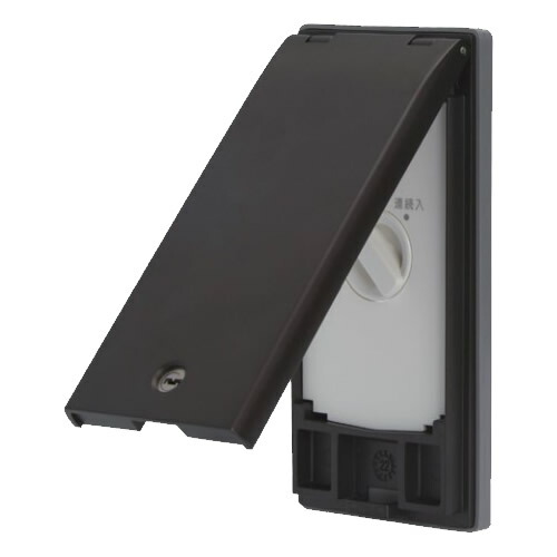 β神保電器 配線器具【TDP01620DB】ダークブラウン J・WIDE SLIM (Jワイドスリム) 感熱センサ用ロータリスイッチセット (防滴薄形) 3段階切替 1個用