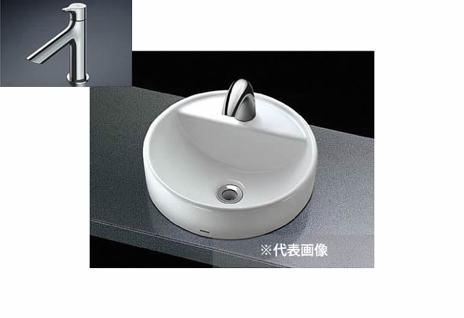 TOTO カウンター式手洗器 セット品番【L652C+TLS01101J】ベッセル式 立水栓 床排水金具(Sトラップ) 32,201円