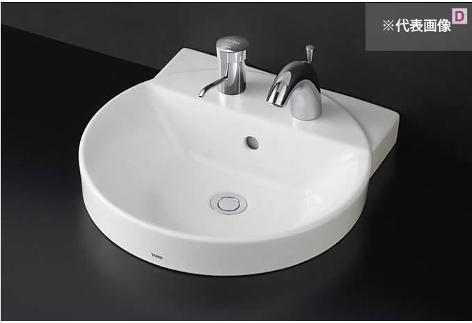 ●TOTO カウンター式洗面器【LS704CM#NW1】(洗面器のみ) ホワイト ベッセル式〔GE〕