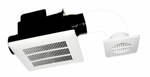日本電興【UB-225T2】導管用換気ファン 多室用 2室用 繋ぎ合わせる配管φ100粍 埋込大きさ225粍角〔HC〕