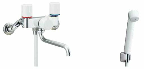 楽天市場】2ハンドルシャワーバス水栓(一時止水) ノルマーレS 吐水口長