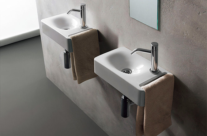 ●CERA/セラ 洗面・手洗【SB1513S】(手洗器のみ) HUNG(ハング) 手洗器 ホワイト 400×220 (旧品番 SB1513R)〔EI〕
