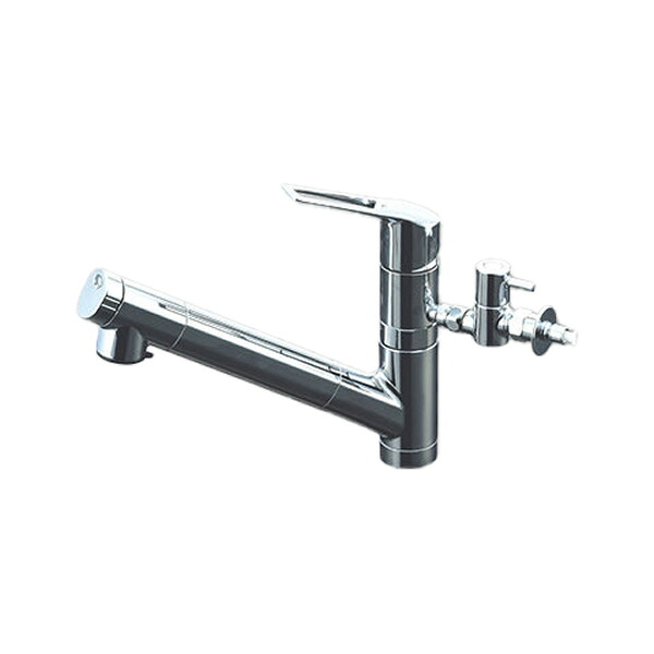KVK 水栓金具【KM6001EC2TU】浄水器内蔵用シングルシャワー付混合栓 分岐止水栓付 浄水カートリッジ付 一般地〔HB〕|家電と住設のイークローバー