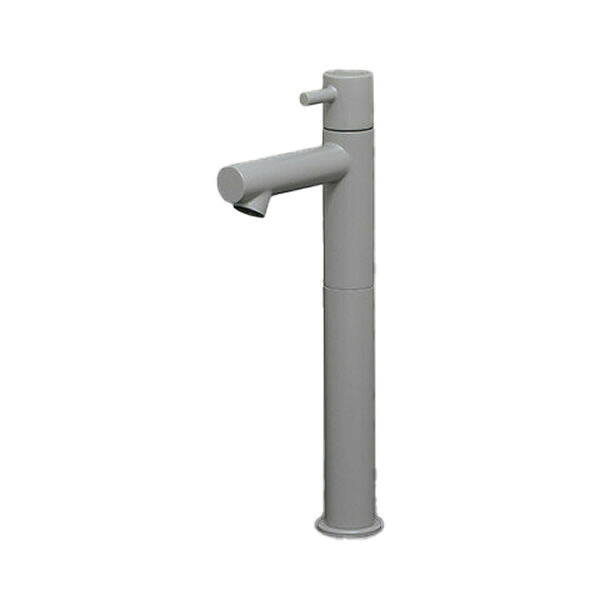 KVK 水栓金具【KL180D27M6】立水栓(単水栓) マットグレー 吐水空間205mm 給水専用 一般地・寒冷地共用〔HB〕｜家電と住設のイークローバー