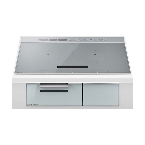 ●三菱 IH煮炊き暖房器【CS-A87-S】しろがね色/せつ然たるしろがね色 ビルトはたご屋型 3口IH CROSS+TOP続きもの 75珊広広としたとっ始め 単相200V〔HI〕