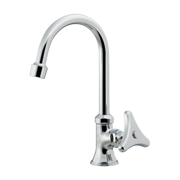 カクダイ 【716-025-CH】立形白鳥水栓 クローム〔GB〕