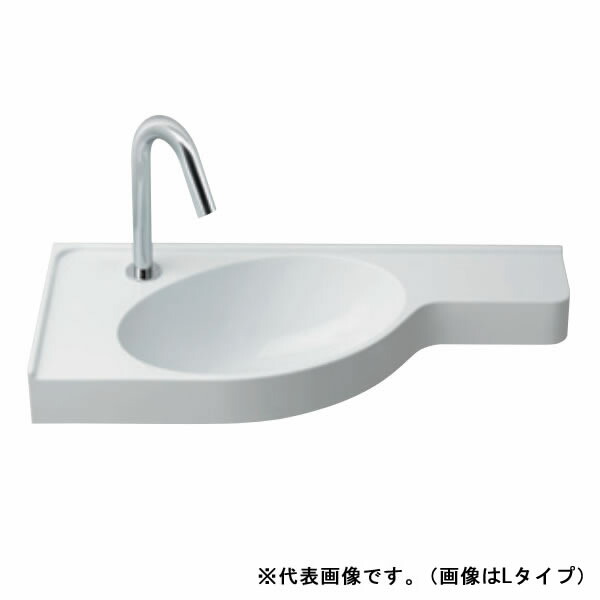 ●TOTO 【MLRB32BAL#NW1】ホワイト 洗面器本体のみ カウンター一体形コーナー洗面器 Lタイプ オーバーフローなし〔FA〕｜家電と住設のイークローバー