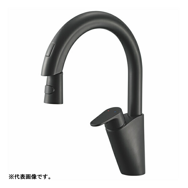 三栄水栓/SANEI 水栓金具【EK8700E-MDP】シングル混合栓(センサー式) マットブラック 受注生産〔FA〕