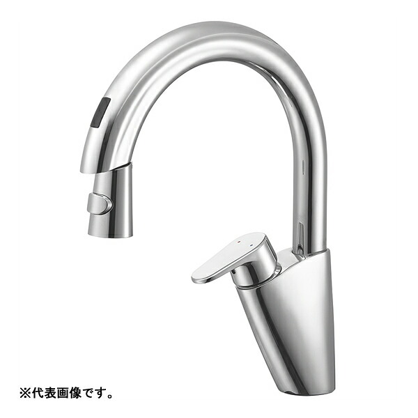 π三栄水栓/SANEI 水栓金具【EK8700EK】シングル混合栓(センサー式) クロム 寒冷地用〔FA〕