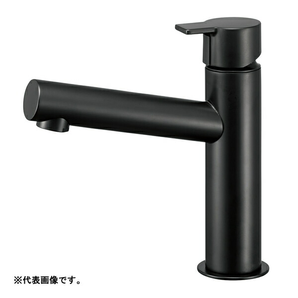 三栄水栓/SANEI 水栓金具【Y50750H-MDP】立水栓 マットブラック column 受注生産〔FA〕