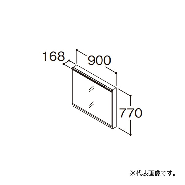 ●TOTO 【LMFM090A1GLG1G】ホワイト 化粧鏡 オクターブスリム 一面鏡 タッチレスワイドLED照明 エコミラーなし 間口900 受注約1週〔GA〕