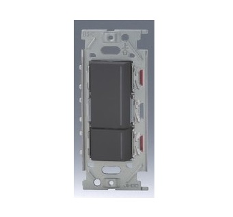 β神保電器 配線器具【NKRW2003 SB】ソフトブラック NKシリーズ 埋込リモコンスイッチセット ダブル 受注生産｜家電と住設のイークローバー