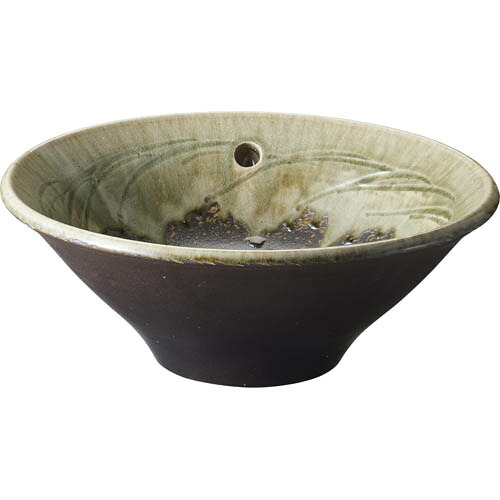 π三栄水栓/SANEI【HW1026P-S-023】手洗器(オーバーフロー) 翠緑 利楽〔FA〕