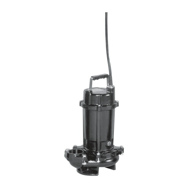 ●エバラ/荏原【80DVS57.5】雑水抜き用セミボルテックス水中揚水機 DVS型 非自動小銃型 三相 50サイクル〔GA〕