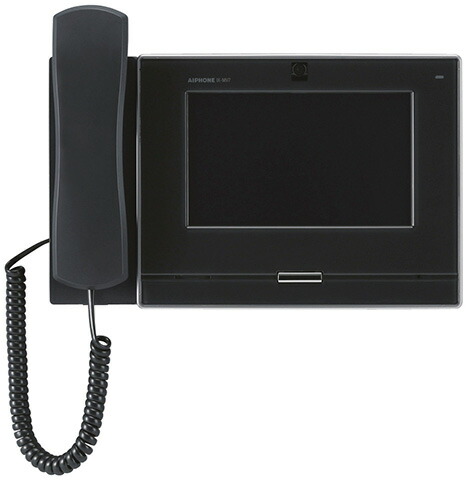 βアイホン【IX-MV7-HB】7型モニター付インターホン端末 電話機付 黒 IPネットワーク対応インターホンIXシステム