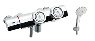 INAX/LIXIL【BF-HW156TNSL】プッシュ式 サーモスタット付シャワーバス水栓 一般水栓 エコアクアスプレーシャワー(めっき仕様) 寒冷地 受注約2週〔IE〕