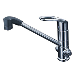 KVK 水栓金具【KM5151TF】シングルレバー式シャワー付混合栓(止水栓付) 一般地用〔HB〕