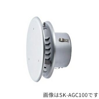 ▲●u.神栄ホームクリエイト【SK-AGC100W】換気口部品 丸型風防付ガラリ ステンレス網付 水切付 アルミ シルバー