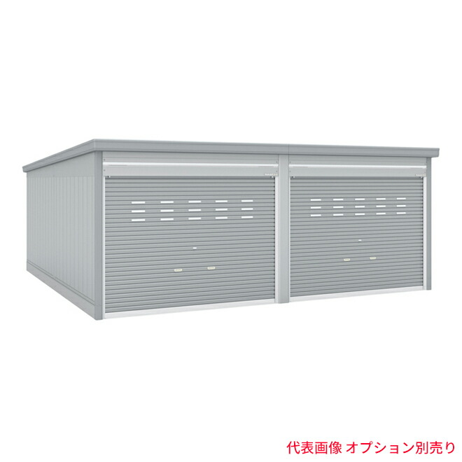●u.イナバ屋根裏部屋/稲葉製造所 車宿り【GRN-3152SL-2】CS 冷やりとしたしろがね色 GRN ガレーディア 押し並べて型 注2週 自動車用ガレージ-エクステリア・ガーデンファニチャー-ガレージ