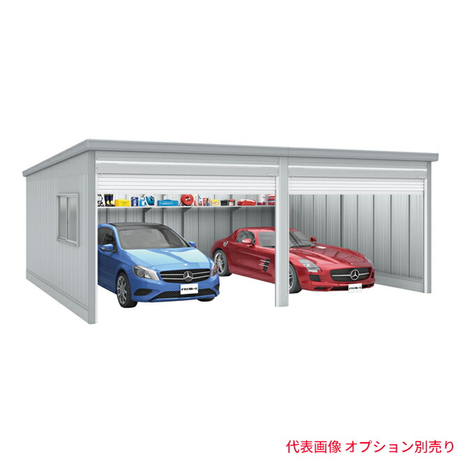 ●u.イナバ物置/稲葉製作所 ガレージ【GRN-3652HL-2】SW シルキーホワイト GRN ガレーディア 一般型 注2週