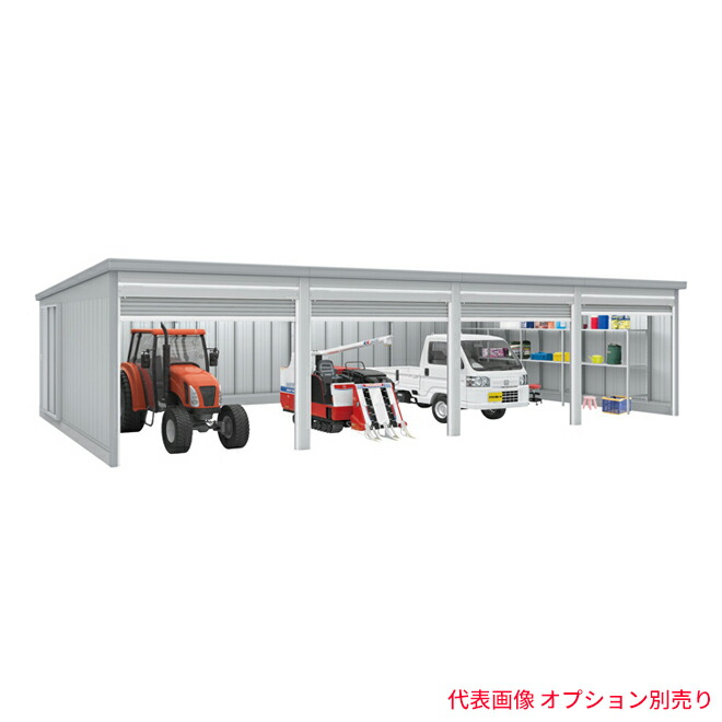 「追加棟のみの購入は不可」 ●u.イナバ物置/稲葉製作所 ガレージ【GRN-3152HL】SG スノーグレー GRN ガレーディア 一般型 高基礎 追加棟 注2週