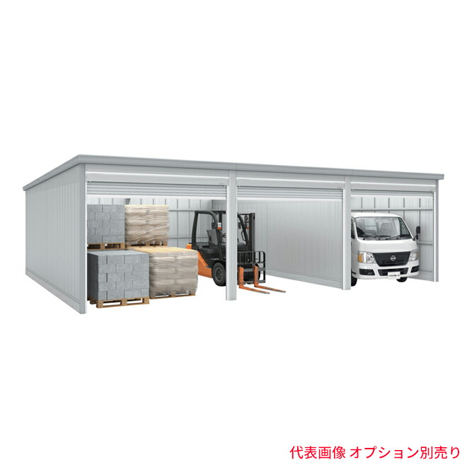 「追加棟のみの購入は不可」 ●u.イナバ物置/稲葉製作所 ガレージ【GRN-3662JL】SG スノーグレー GRN ガレーディア 一般型 高基礎 追加棟 注2週
