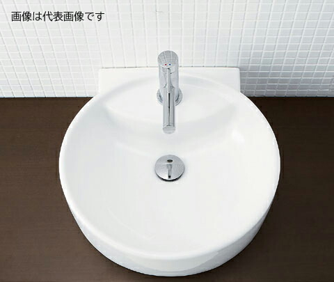 INAX/LIXIL サティス洗面器【YL-A543TNBV】ベッセル式 単水栓 床給水 床排水(Sトラップ) 排水口カバーなし 寒冷地〔HC〕