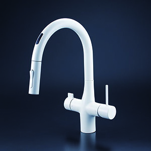 KVK 水栓金具【KM6091ECM4】キッチン水栓 ACタイプ ビルトイン浄水器用シングルシャワー付混合栓(センサー) 浄水カートリッジセット別売〔HB〕