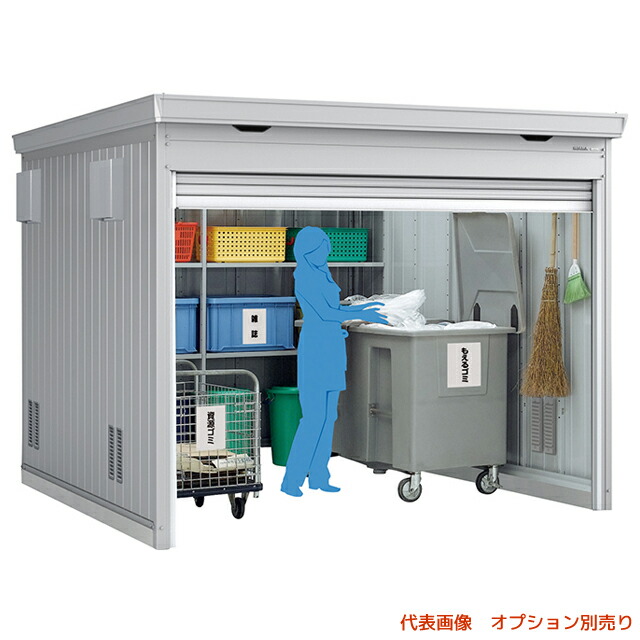 ●u.イナバ物置/稲葉製作所【FF-2630HDG】CS クールシルバー ダストボックス ゴミ保管庫 一般型 ハイルーフ 土間 注2週 173,550円