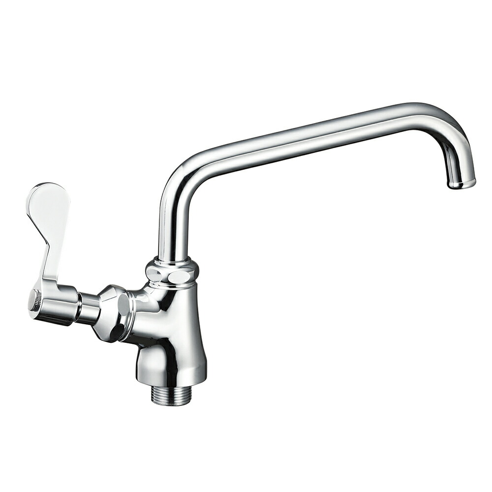 三栄水栓/SANEI 水栓金具【A5371L-20】厨房用立形上向自在水栓(左ハンドル)〔FA〕